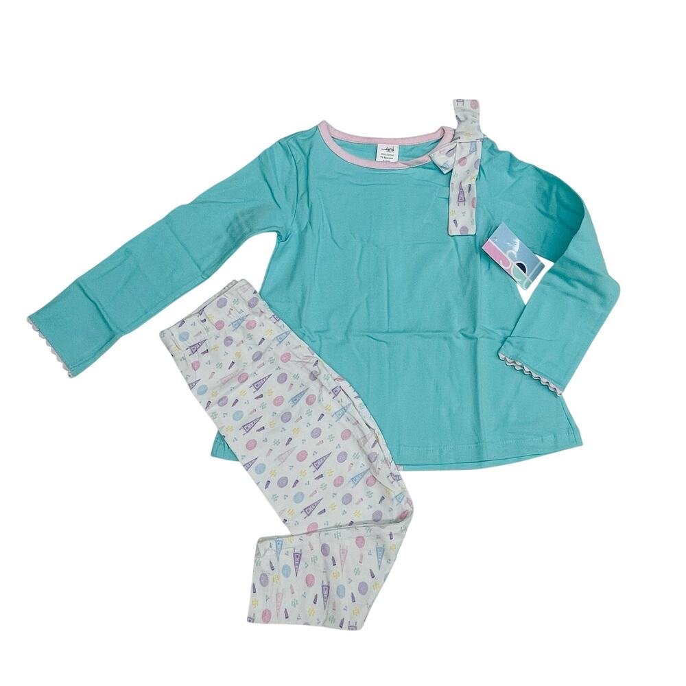 NWT SET Athletics Size 5/6 Madeline Legging Set in Cheer Print